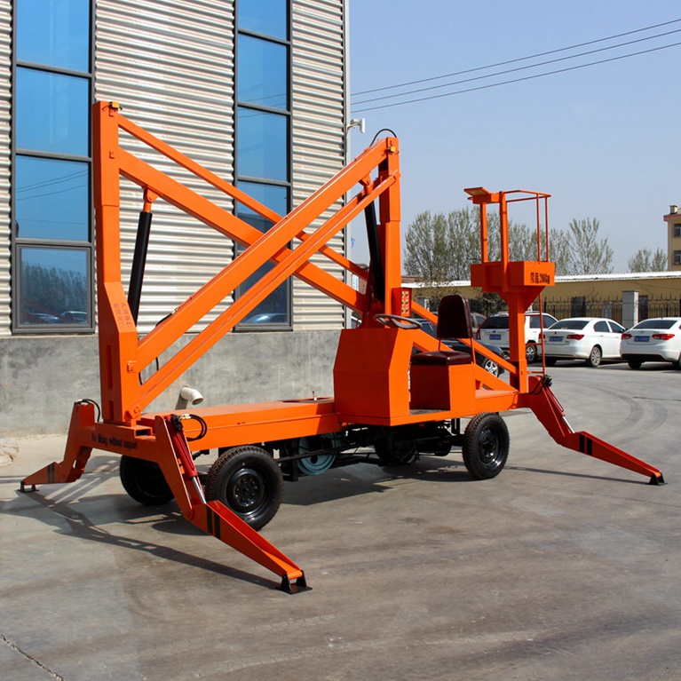 Diesel Power Mobile Crank Arm Lift Platform with 10m Working Height