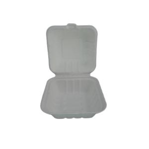 China Sugarcane Bagasse Biodegradable Clamshell Food Containers 9'' X 7'' wholesale