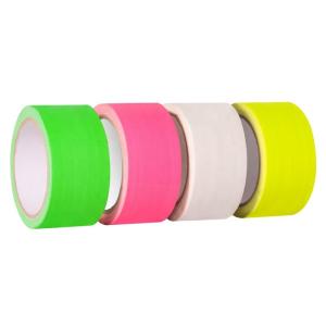 China Single Sided Adhesive Cloth Duct Tape Neon Blacklight Reflective Flagging Fluorescent wholesale