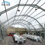 Commercial Clear Roof Wedding Tent Polygon Arched Aluminum Alloy Frame