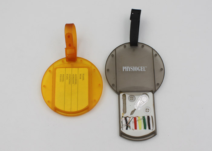 Mini Cute Travel Sewing Kit Needle Thread Box garment tag Round Or Flower Shaped