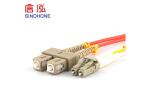 PVC LSZH Material Fiber Optic Patch Cord , SC Multimode Fiber Cable