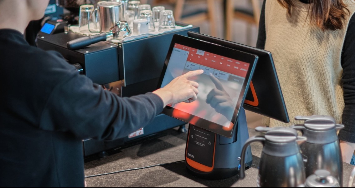 Android 9 Digital Cash Register 15.6" Touch Screen Sunmi T2S for Restaurant