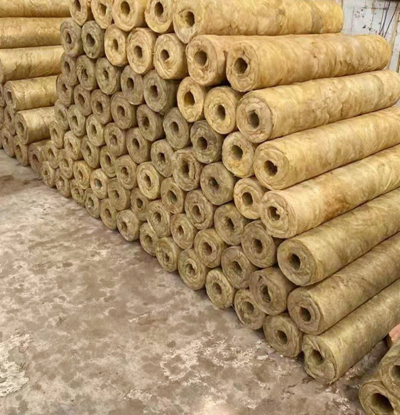 Cinema Sound Absorbing Rock Wool Tube Pipe 10cm Thick Yellow