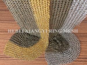 China Chain Mail Weave Ring Mesh Curtain Stainless Steel Ceiling Treatment Decoration wholesale