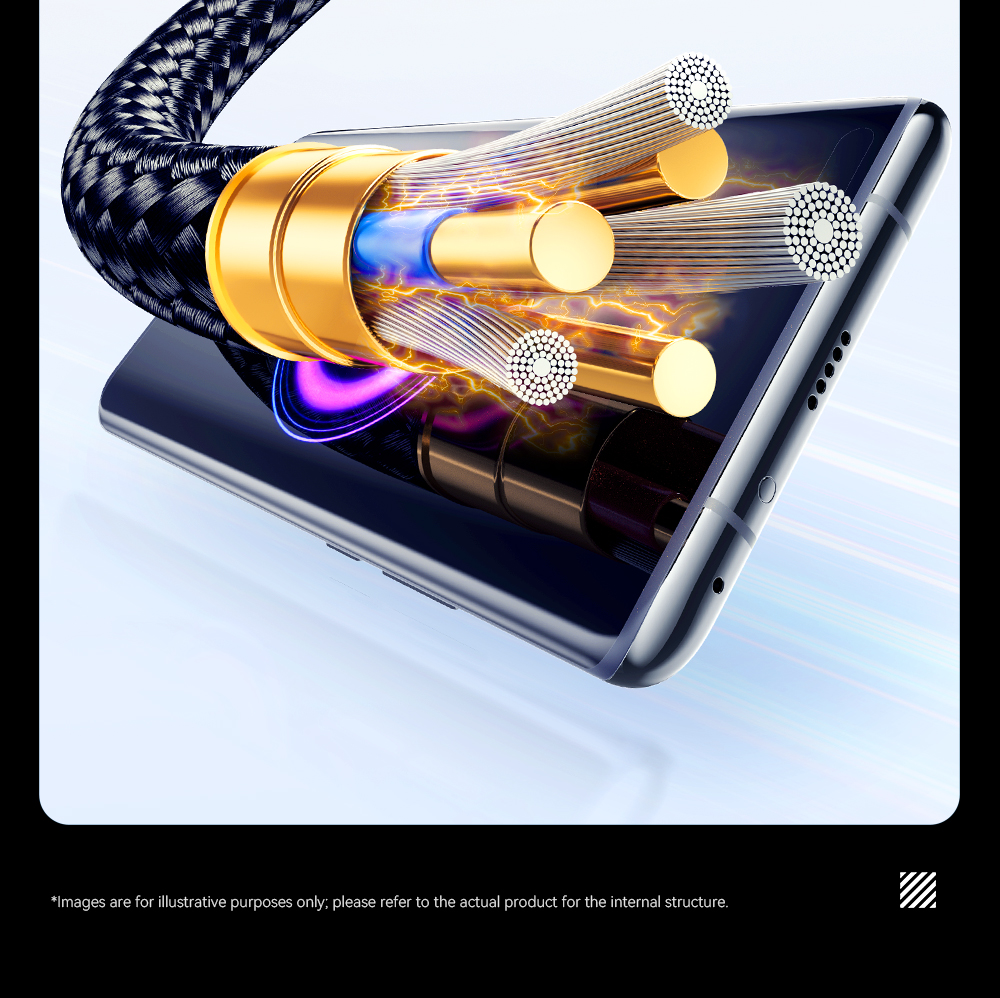 ESSAGER ES-X61 Series C-C 100W Charging Cable USB C Cable