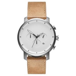 China Most minimalist silver brushed case 5 atm water resistant stainless steel watch wholesale