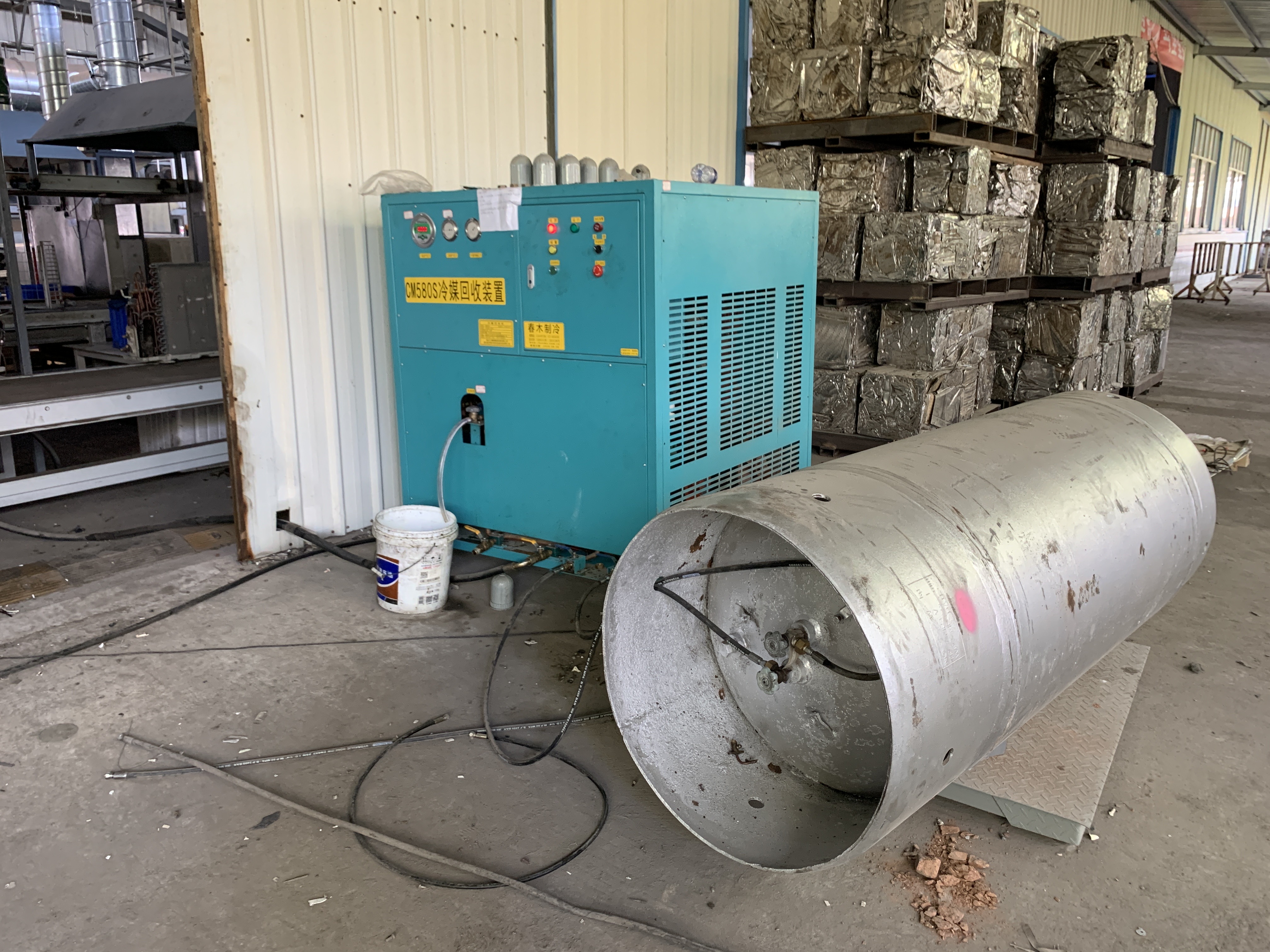 R123 SF6 R245FA R1233ZD Chiller Maintenance Low Pressure Refrigerant Recovery Machine CE Certification
