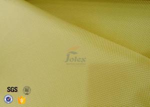 China Plain / Twill Weave Aluminized Kevlar Fabric 1000D Yellow Chemical Resistance wholesale