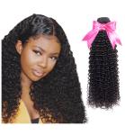 Healthy Remy Indian Hair Extensions / 22 Inch Hair Bundles With Closure Kinky
