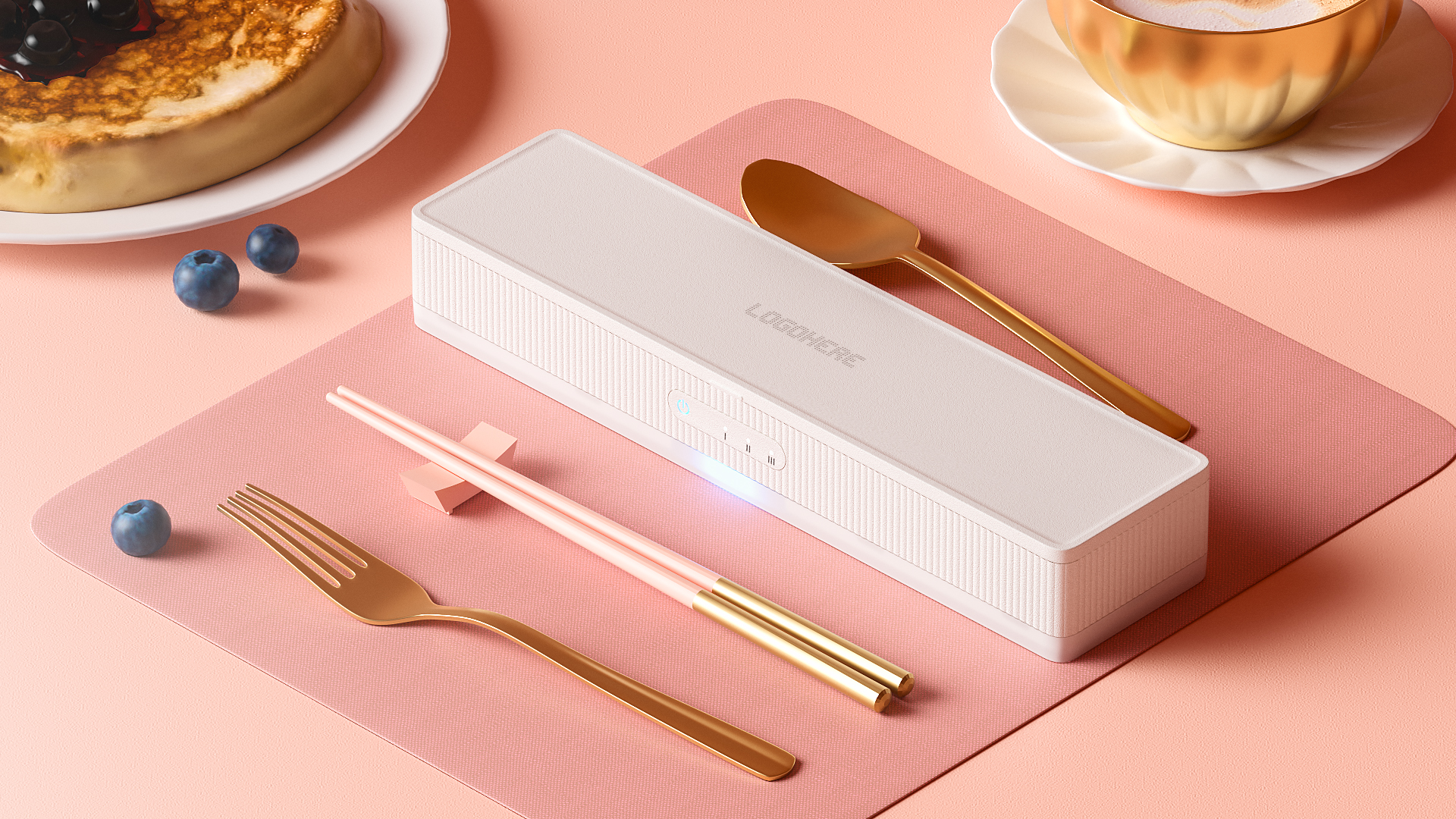Multi function Led UV chopsticks Sterilizer Disinfection Box Portable D006