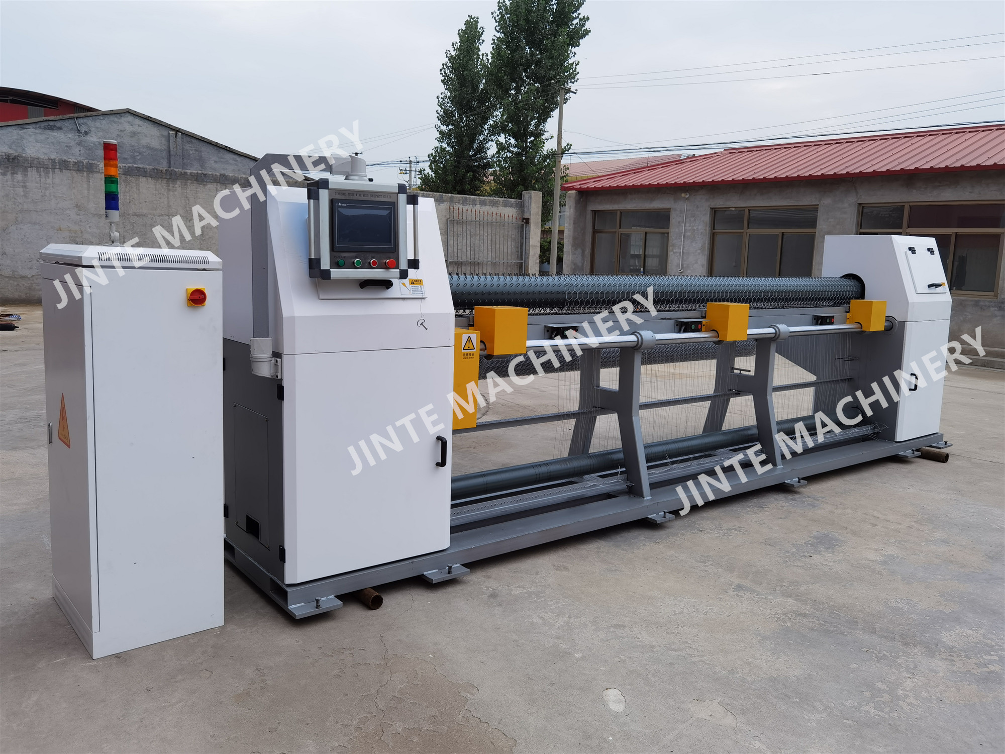 PLC Straight And Reserve Twists 4.5m Hexagonal Wire Netting Machine