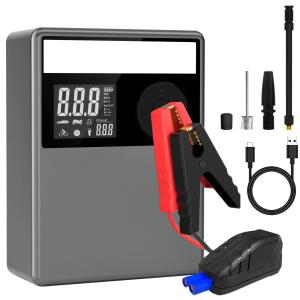 China 12000mAh Car Battery Jump Starters With Air Compressor Lightweight wholesale