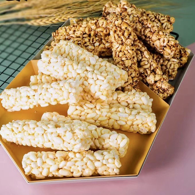 Round Highland Barley Sticks Rice Crackers Snack