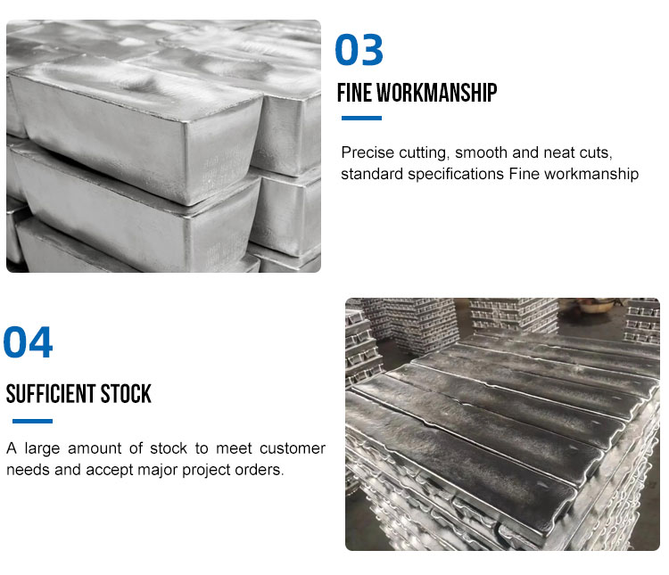 99.99 Pure Aluminum Ingot For Different Applications Length Scope 2000mm-6000mm