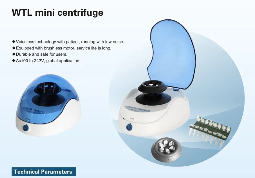 Universal Mini Clinical Centrifuge Fpr PCR Blood Centrifuge Biochemical Analysis System