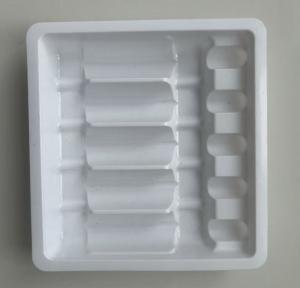 China 1ml/2ml/3ml/5ml/10ml Disposable Medical Ampoule Glass Blister Plastic Packaging Tray For Vials wholesale