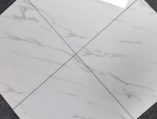 Carrara White Vitrified Glazed Ceramic Tile For Floor 60x60 cm