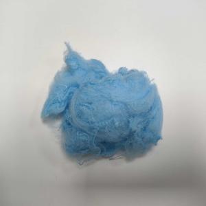 China Nontoxic Blue Polyester Synthetic Fiber Flame Retardant 76mm PP Staple Fiber wholesale