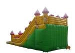 Jumping Commercial Grade Blow Up Water Slide Pink Color Double Lane Customized
