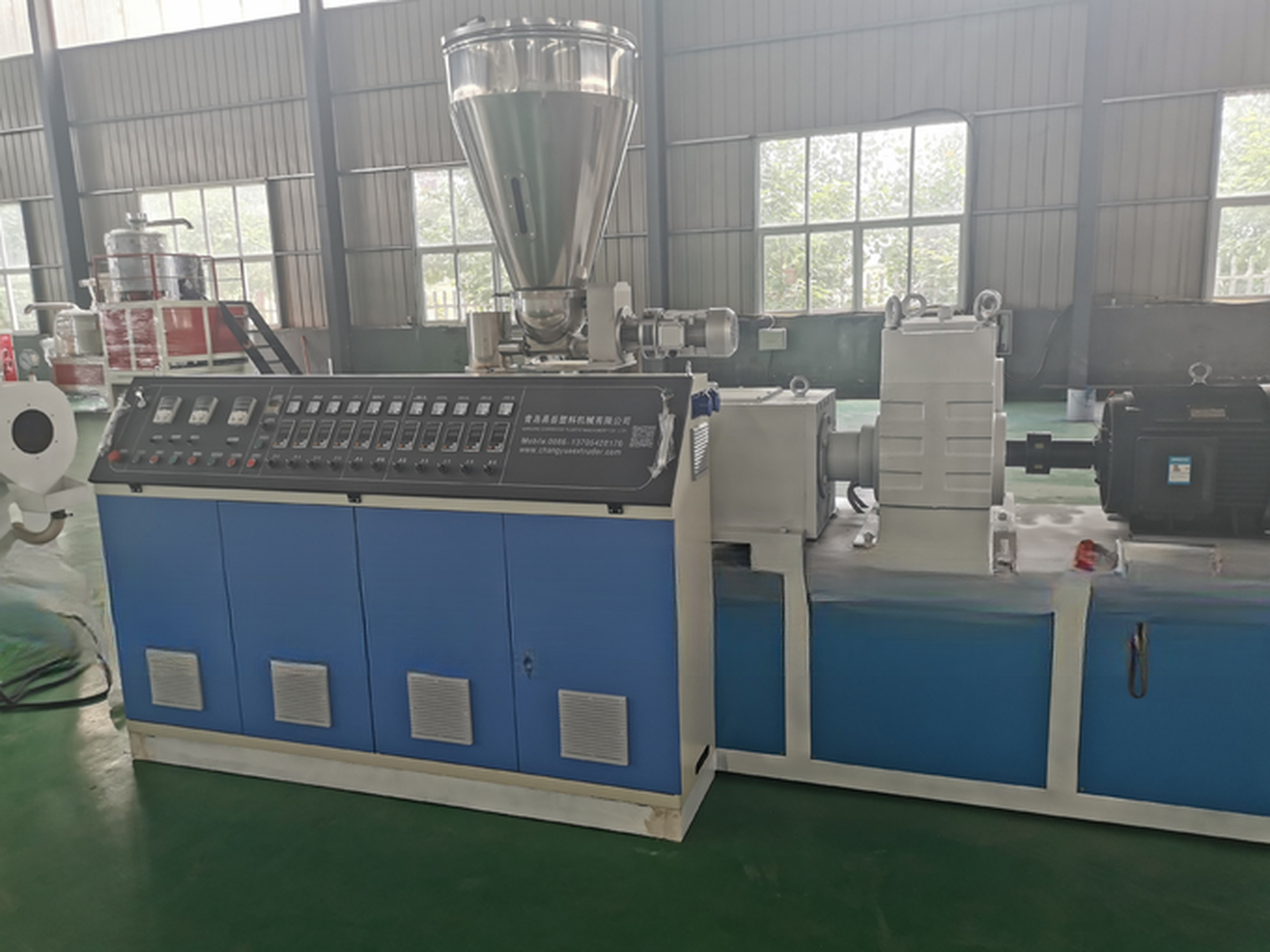 High Speed PVC Dual Electricity Conduit Pipe Extrusion Production Line for 6000 KG