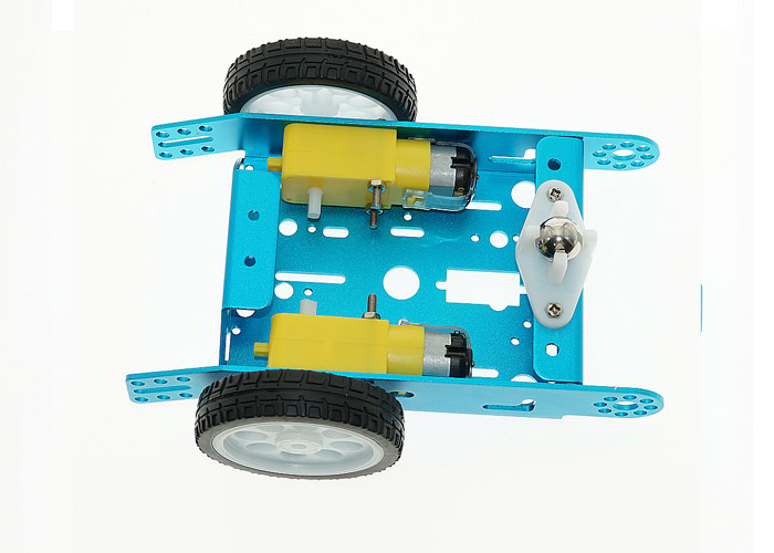 Colorful Aluminum Alloy Arduino Car Robot Electric Car Kit 120mAh DC 6V