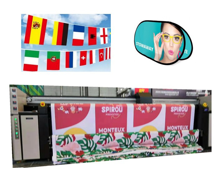 Roller Flags Direct To Fabric Printing Machine Automatic With 45m²/H Speed