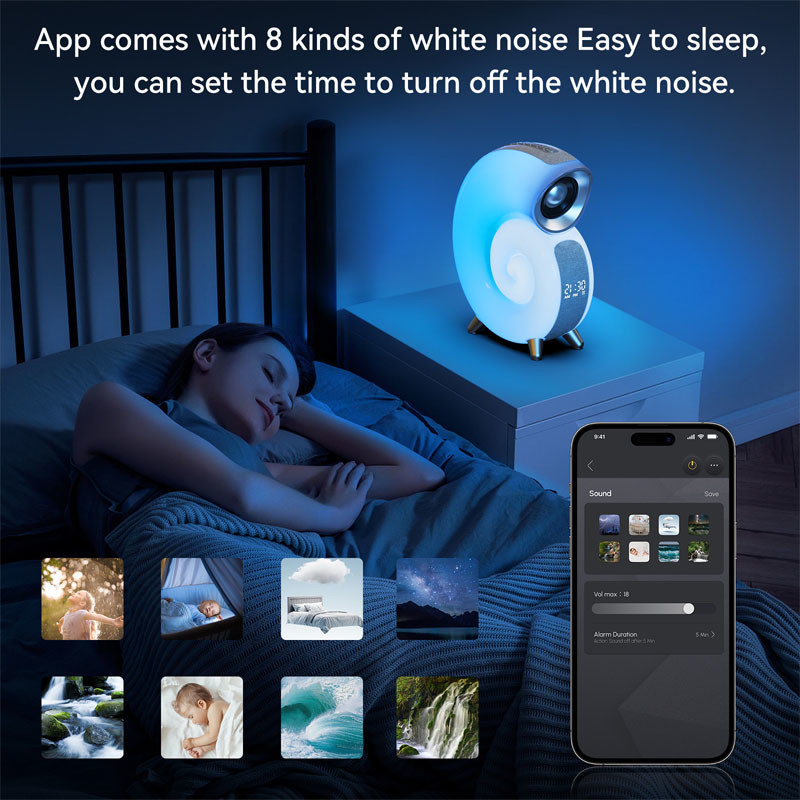Music Play Conch Music Lamp G Speaker Lamp Built-in 2000mAh Rechargeable Battery and OEM / ODM Support