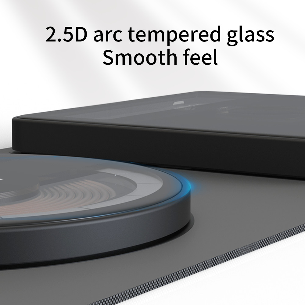2023 Transparent Foldable 15W 7.5W Wireless Charger Dock 2 In 1 Qi Wireless Charger For Aplpe Watch