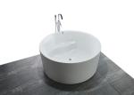 Custom Small Round Freestanding Bathtub With Pop - Up Drain 1500x1500x600mm