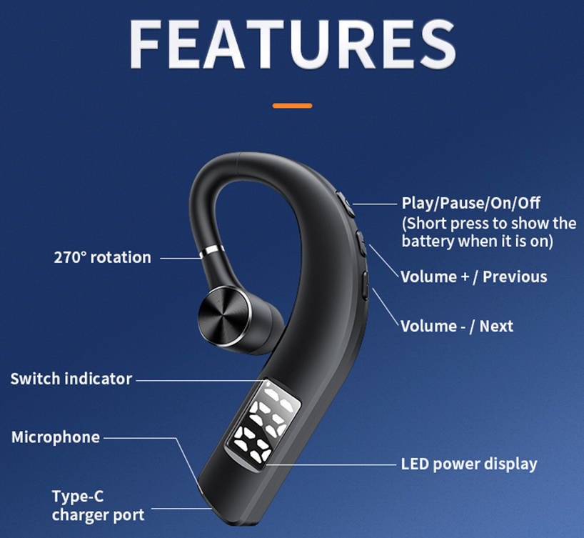 Portable Wireless Earpods Bluetooth 5.2 Soft Earhook Multiple Usage For Iphone