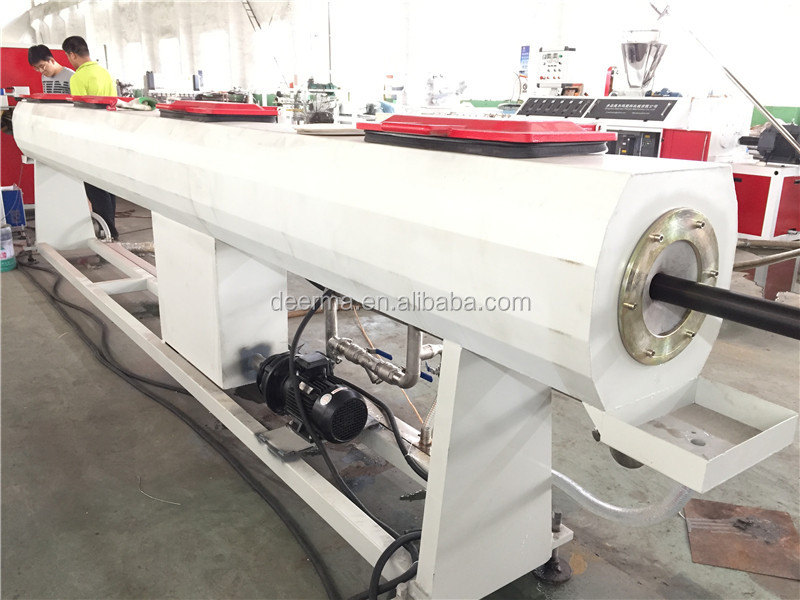 Customized HDPE Pipe Machine 380V / 415V HDPE Extruder Machine 80kw Tractor Speed 4-12m/Min