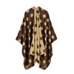 Wholesale 50%polyester and 50% acrylic fashion dot design lady shawl