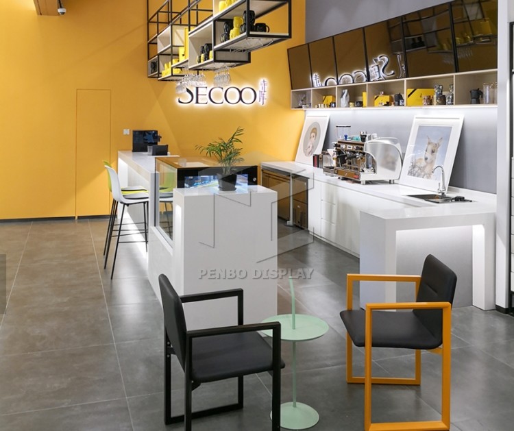 Monomer Design Coffee Shop Display Counter 16mm Thick MDF