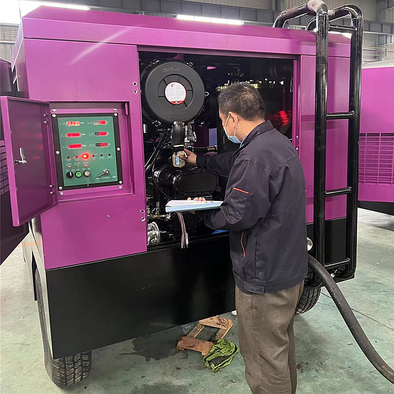 Mobile Screw Air Compressor Diesel Driven Screw Type Air Compressor Industrial Screw Air Compressor Machine
