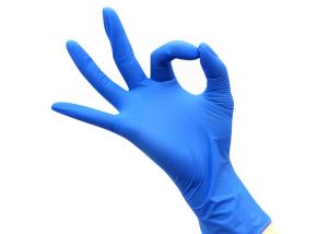 China 6.8g Disposable Nitrile Gloves Gloves Textured Nitrile Rubber Gloves wholesale