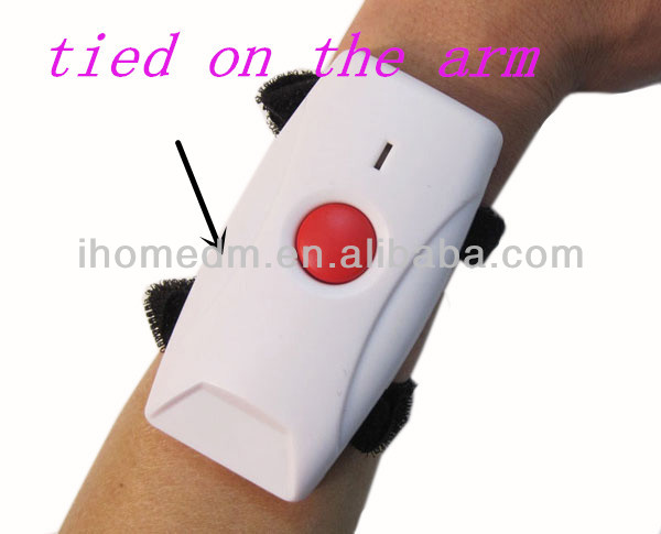 Home wireless security fire alarm system call button flashing light