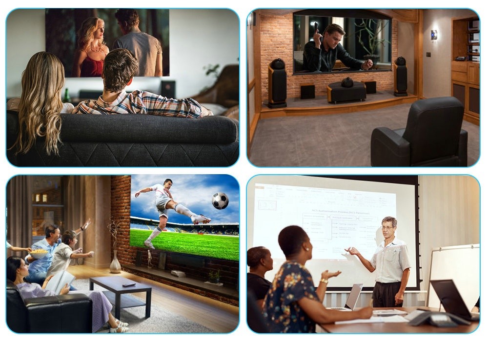 Intelligent Full HD Resolution DLP Laser Projector Rechargeable Short Throw Projector