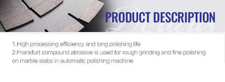 Frankfurt Compound Stone Grinding and Polishing Tools for Polishing Marble Slabs T-105