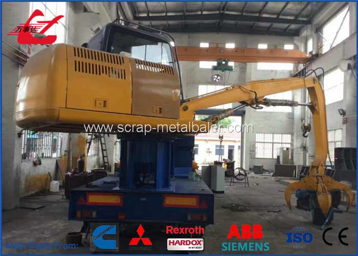PLC Automatic Control Scrap Baler Logger , Hydraulic Baling Press Machine