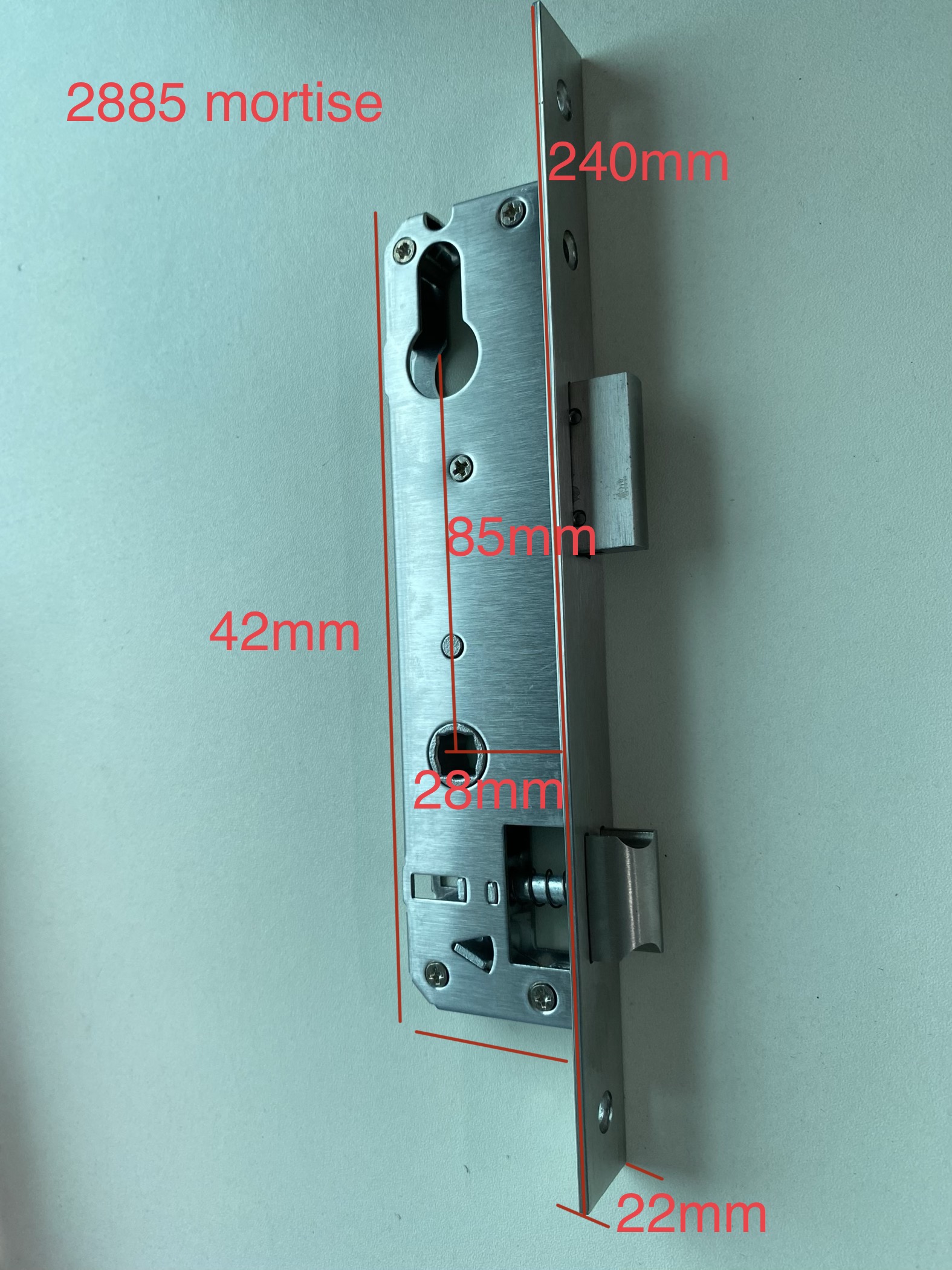 1KG Stainless Steel Door Lock Mortise Electronic Keyless Lock Body for Aluminum Door