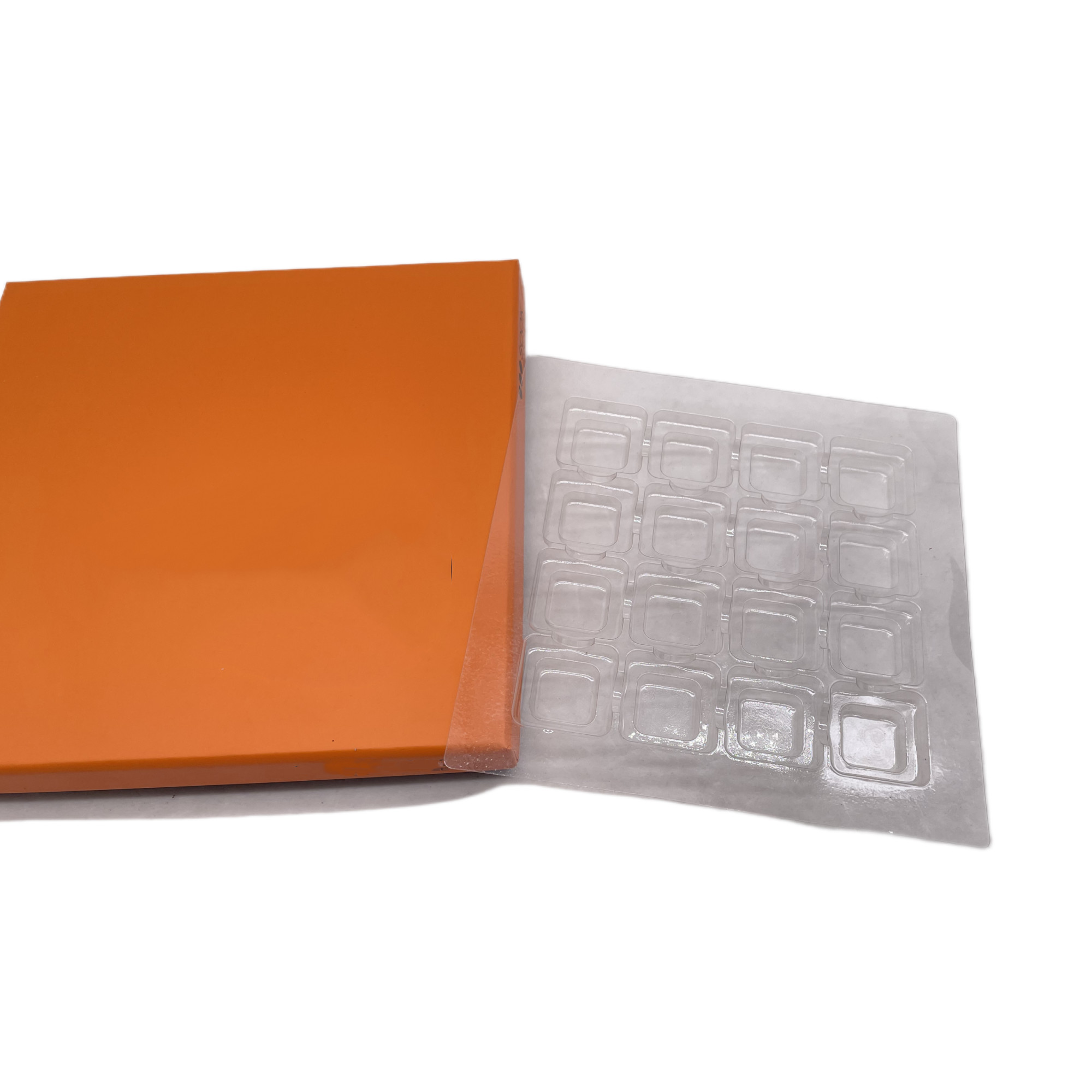 16 Pcs Chocolates Clear Blister Plastic Insert Tray For With Kraft Paper Packaging Box