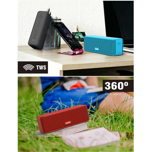 Ipx7 Portable Outdoor Wireless Speaker 70hz-20khz Frequency Response Tws Function