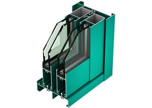 China Green Color Alloy 6063 Aluminium Window Profiles , Aluminum Extrusions For Glass wholesale