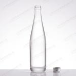 Custom Burgundy Shape 750ml Flint Glass Bottle For Beverage Screen Printing