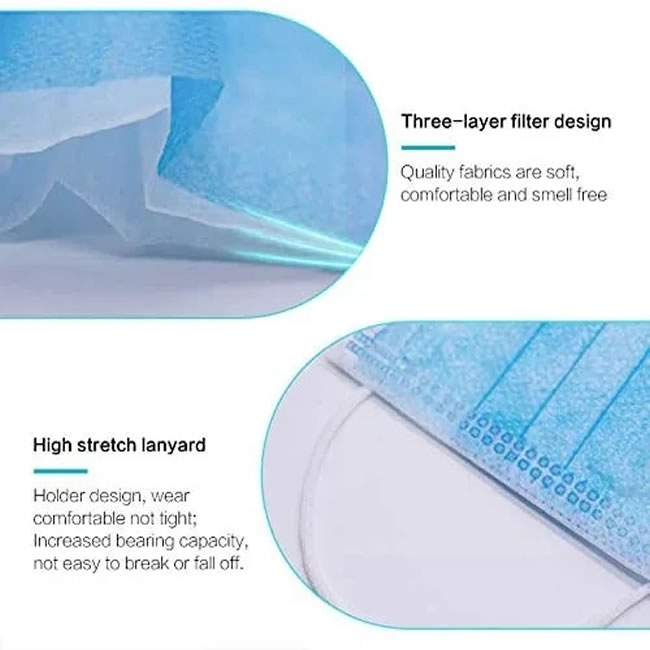 Disposable 3-Ply Non-Woven Medical Surgical Face Mask With Ear Loop Or Tie On2
