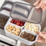 Plastic 3 Compartment Lunch Containers OEM Food Container Freezer