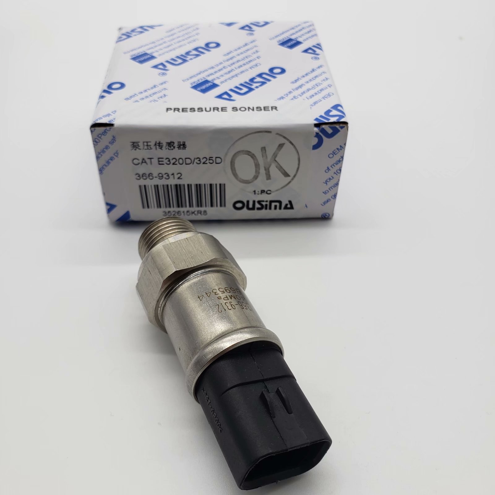 OUSIMA Pump Pressure Sensor 3669312 366-9312 For E320D E325D Excavator