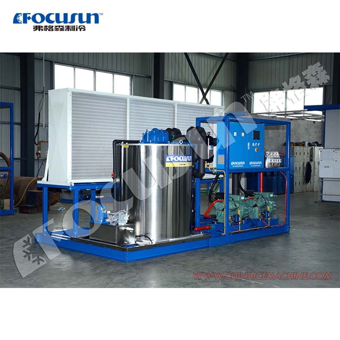 Convenient 10T/day Flake Ice Machine Powered by 380V Voltage and Core Components Pump
