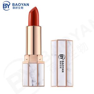 China Gold Bar Edge Marble Creamy Matte Lipstick Long Lasting Nourishing wholesale